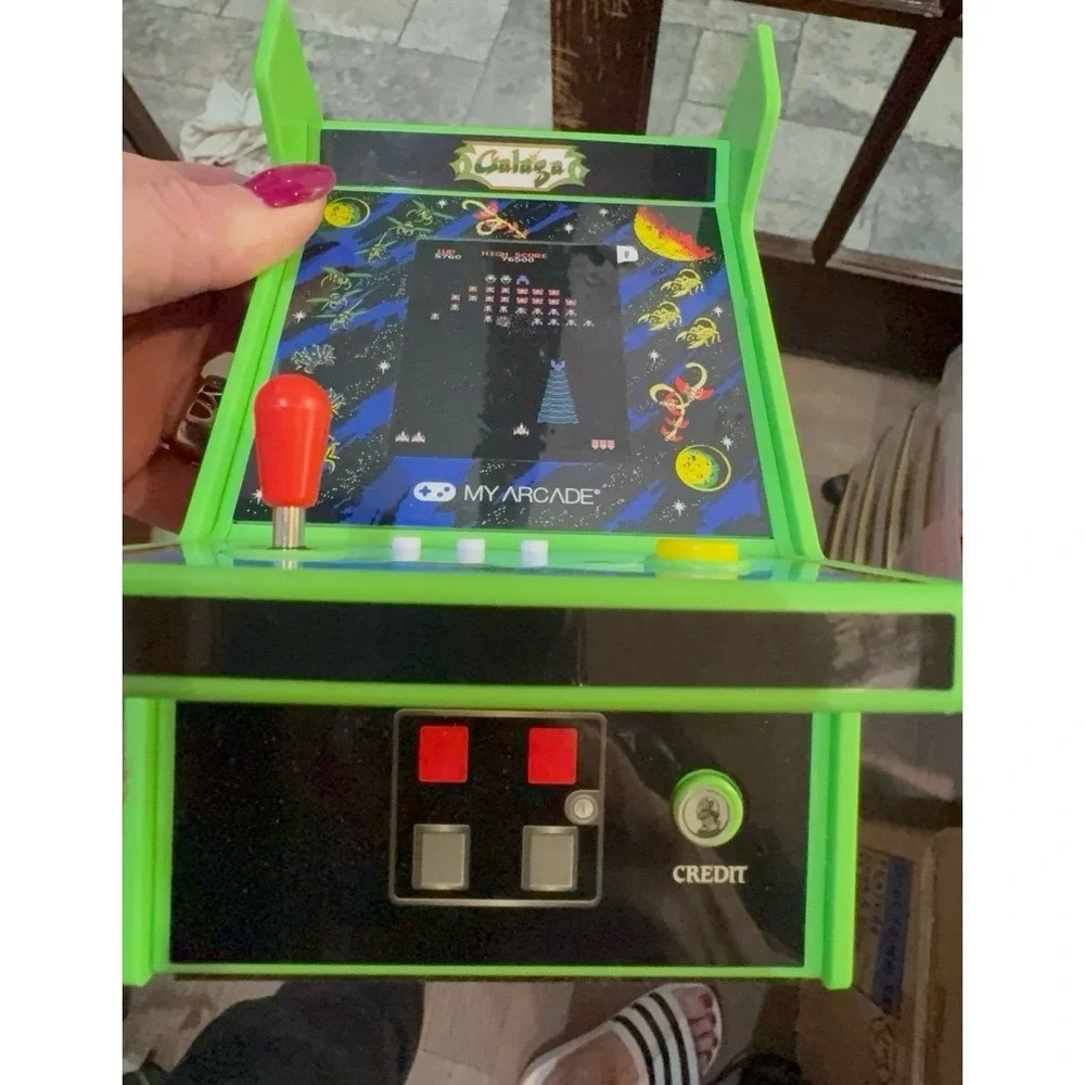 My Arcade Galaga mini arcade game. No cord. Needs batteries. Brand new no tags.